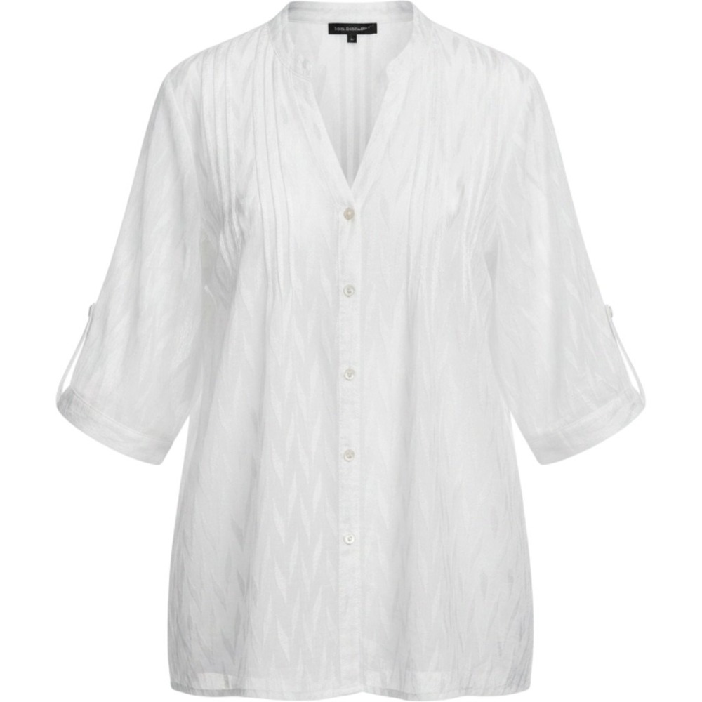Club Z Collection Button Up Tunic Womens Large Cotton Coastal Boho Lagenlook